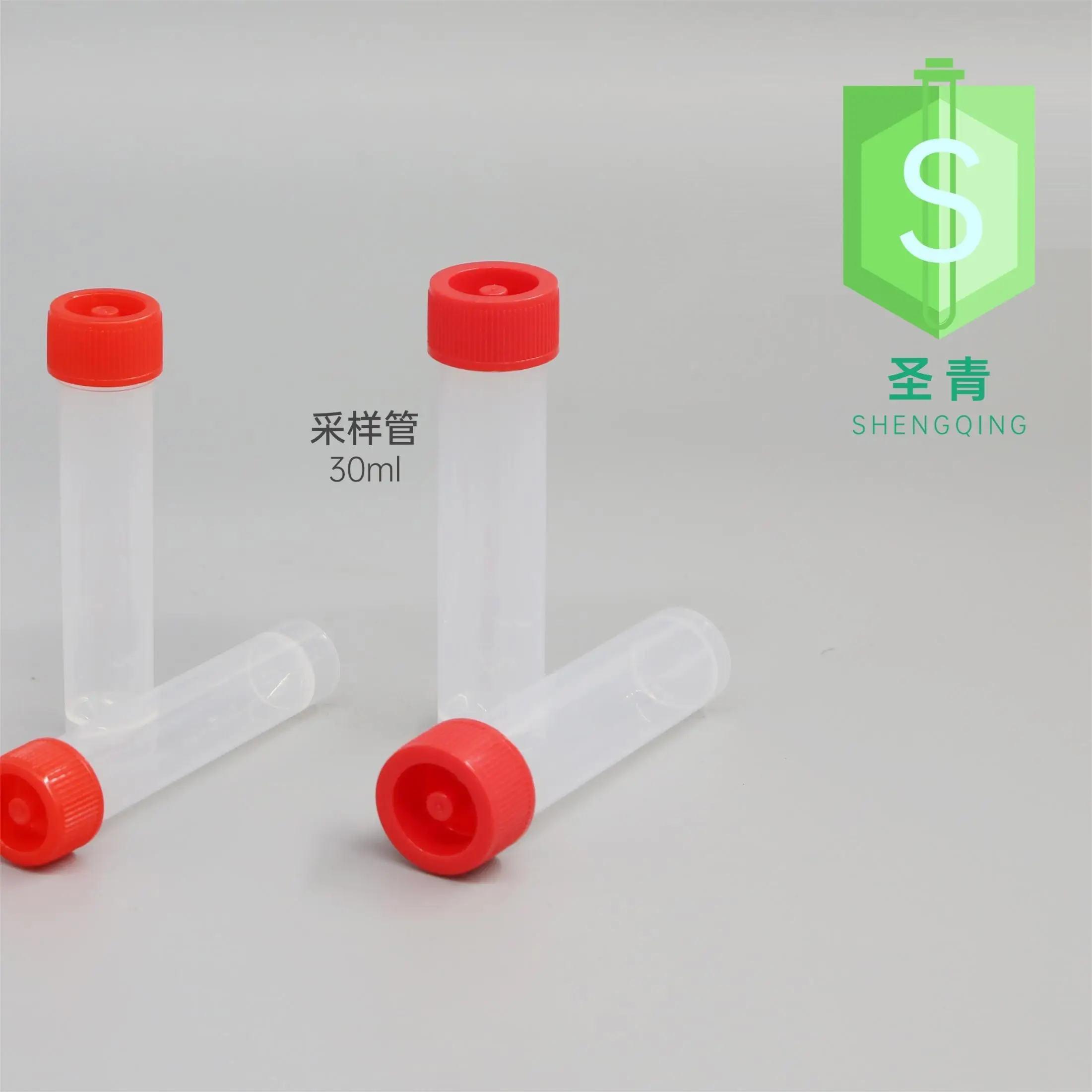 30ml Plastic Graduated Vial Tube with Screw Cover Small Test Sample Bottles Tubes Container with Lid