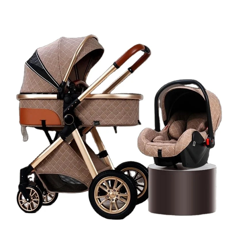Best Quality 2 In 1 Baby Stroller Luxury Baby Stroller Cradle Infant Travel Stroller For Kids