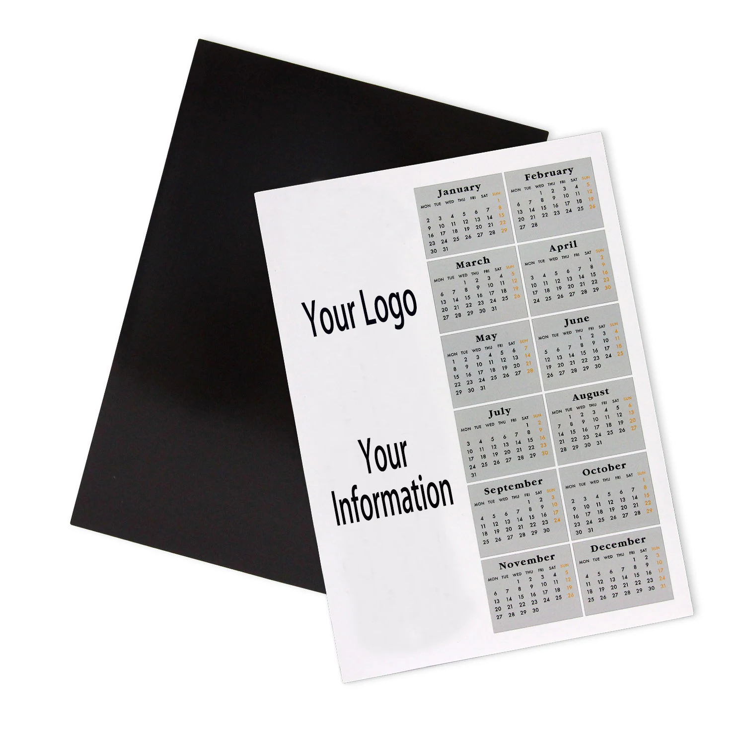 Supplier Cheap 4X6 Magnetic Calendar Board Memo Board Blank Pvc Fridge Magnet Whiteboard
