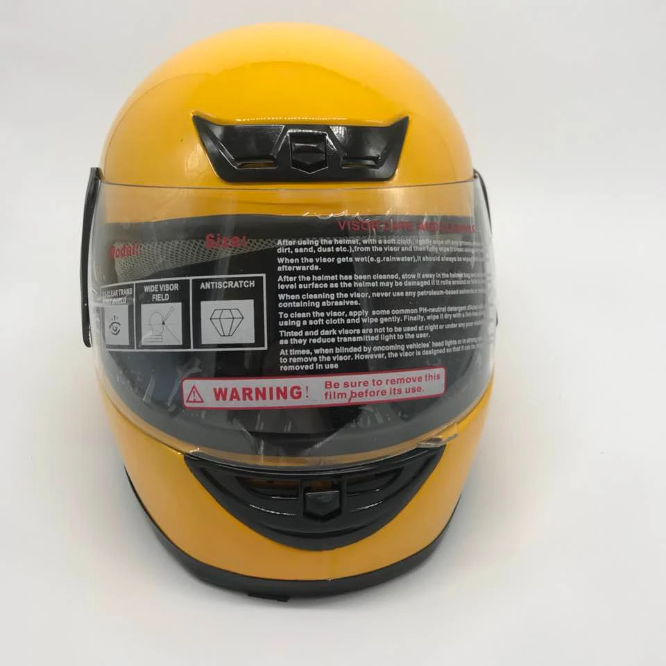 cheap motorcycle helmet full face in yellow