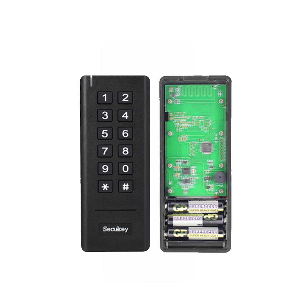 Secukey 433MHz Wireless Module Access Control Keypad Card Reader, Wiegand RFID Proximity Card Reader for Access Controller
