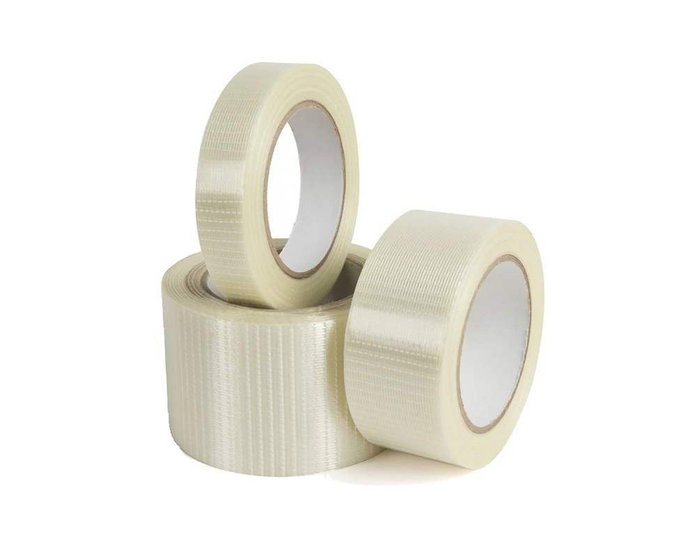 Customized Factory Direct Sell High Temperature Adhesive Cross Weaved Filament Fiberglass Mesh Tape With Hot Melt Adhesive