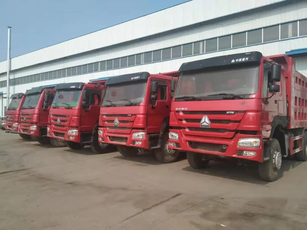 New Bucket Howo Dump 371HP 400HP Truck 6x4 10tires  Bridge In Stock