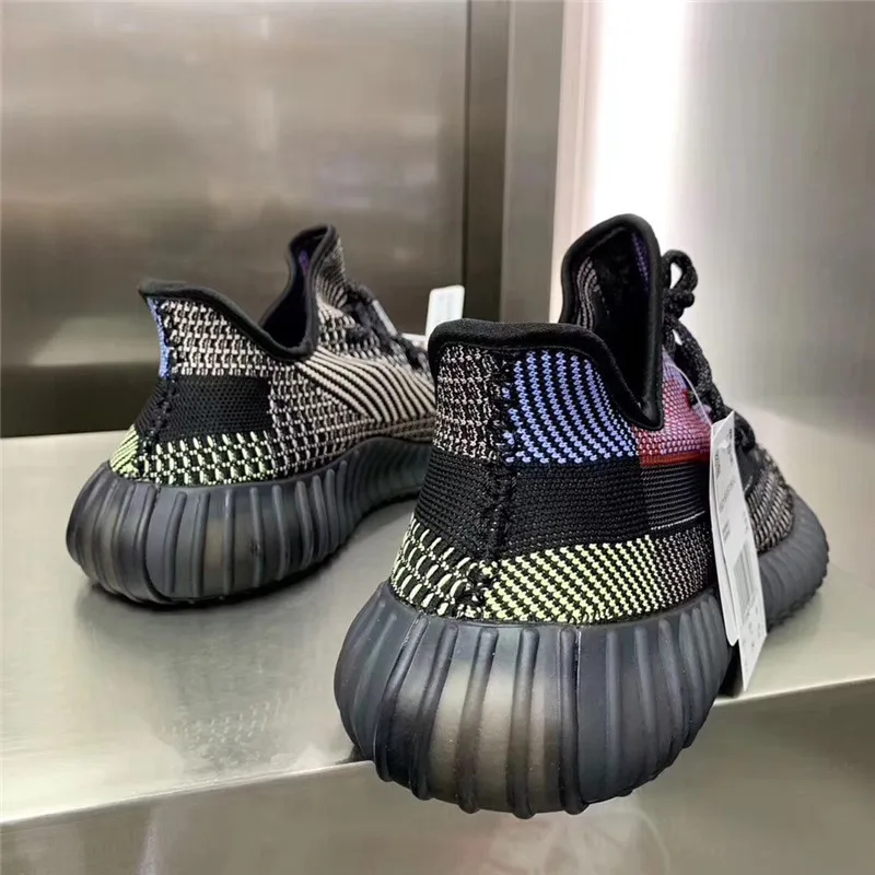 
with boxes 1:1 original quality yezzy boot black yecheil non reflective 350 v2 fw5190 sport running shoes yeezy sneakers for man 