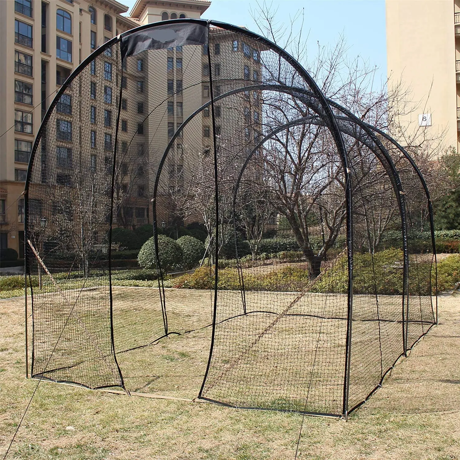 Large Size Tunnel Backyard Softball Hitting Netting Pitching Training Baseball Batting