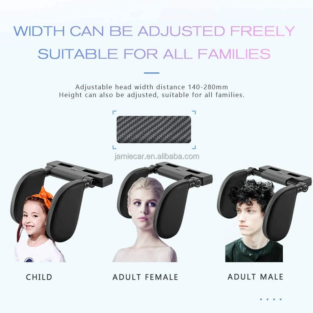 Adjustable Car Neck Headrest Pillow Car Seat Memory Pad Car Travel Sleeping Head Neck Body Support for Kid Adults