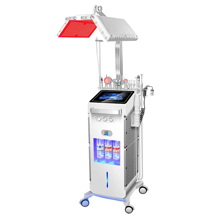 Led Facial Device Hydro Water Aqua Dermabrasion Peeling Machine Led Facial Lamp Led Light Therapy Facial Hydra Beauty