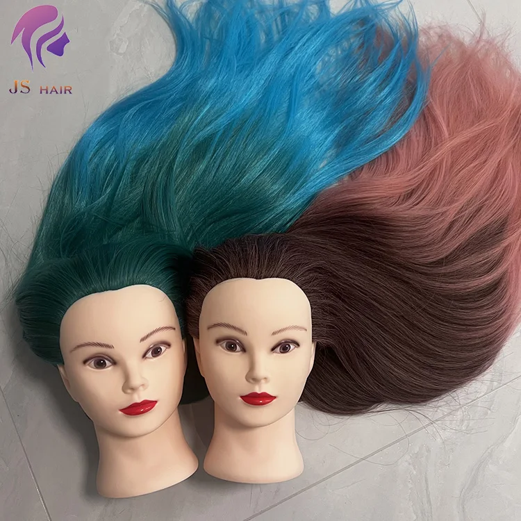 Professional college doll head Hairdressing Training Head Styling Teaching Mannequin Dummy Doll with Long Hair