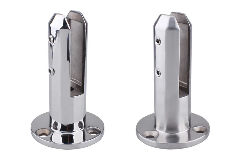 Stainless steel Glass Round Clamp Stair Brackets Swimming Pool Clamp Brackets Decking Railings Stairs Balustrade Railing