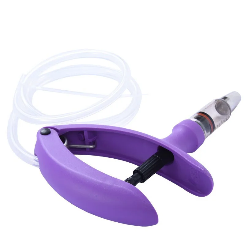 0.1-2ml 0.5-5ml Catheter Type Continuous Syringe Adjustable Veterinary Vaccine Syringe Livestock Injector