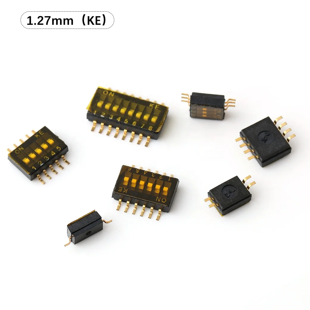 1 27/2 54 мм Шаг Spst Spdt переключатель Dip Smd двойной одной строки 2-12pins 1-10 позиций Pcb пианино