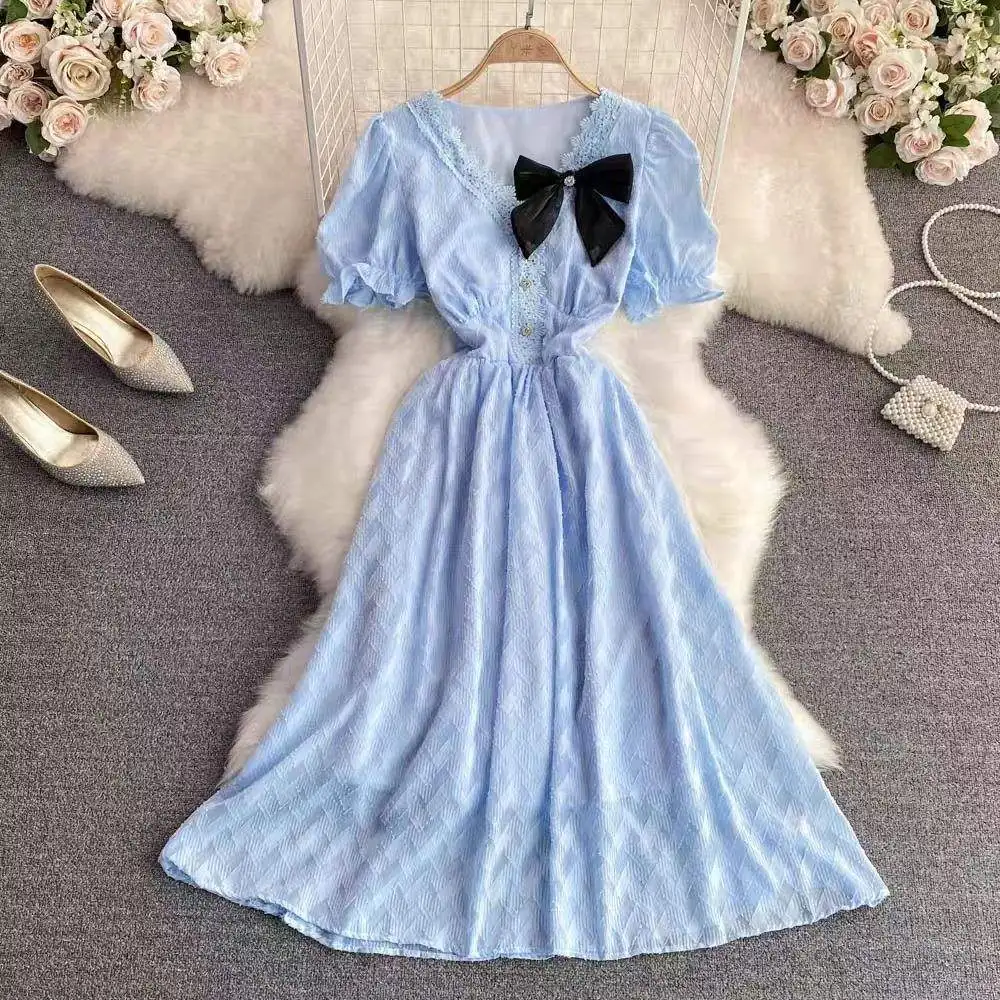 Wholesale summer ink painting printed loose sleeveless A-line fashionable design suspender dress for women