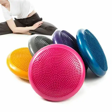 Amazon Hot Sale Yoga Balance Pad Inflatable Cushion  Disc Thickened Yoga Balance Training Pad  Balance Disc Wobble Cushion