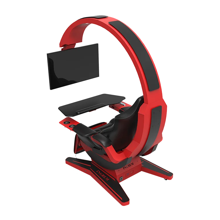 INGREM T7 computer cockpit home office gravity gaming chair with speakers RGB LED comfortable ergonomic design