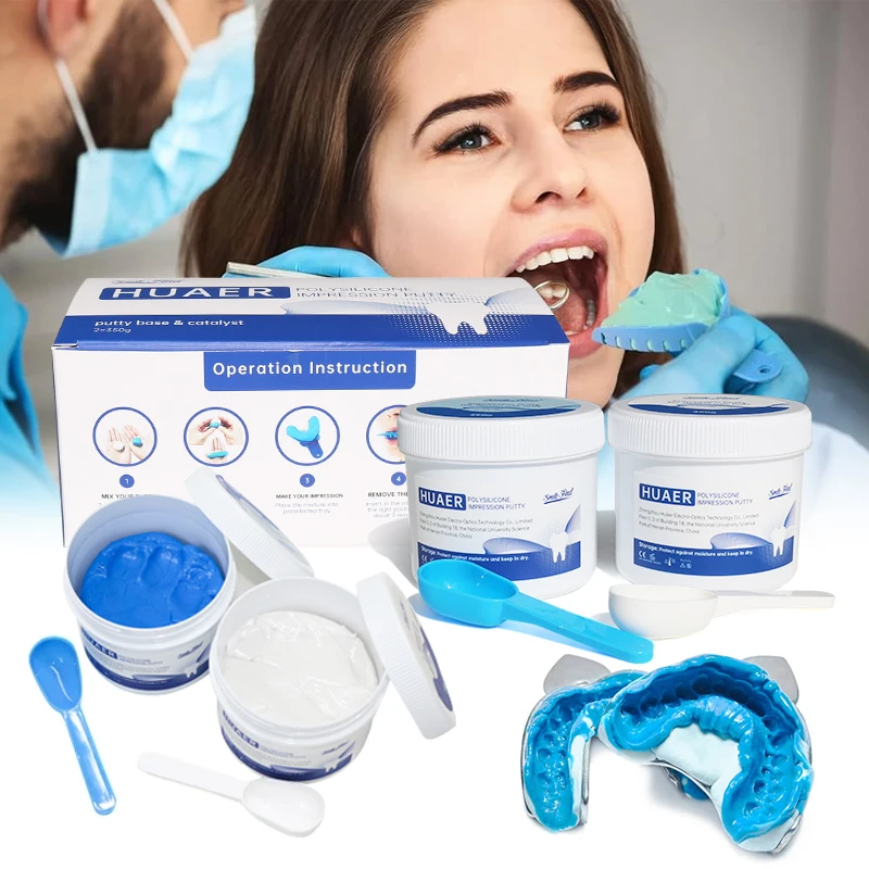 Custom Logo Grillz Mold Silicone Kit Molding Dental Impression Material Tray Putty Dental Mode Putty Impression Mater