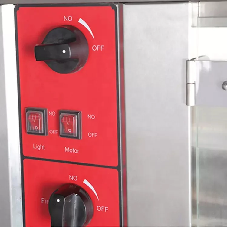 Kitchen Equipment Vertical Double Door Gas 2 To 9 Rods Commercial Roasted Chicken Rotisserie Machine Chicken Rotisserie Oven