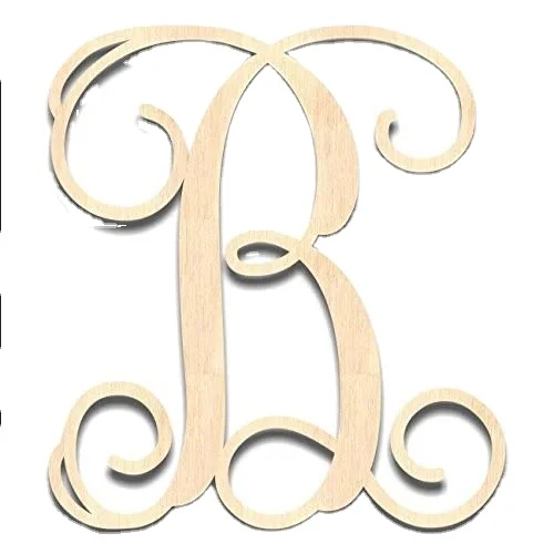 Taila Wall Decor Alphabet Wood Free Standing Monogram Letter M Distressed White Home Decoration Painted Folk Art PINE Love