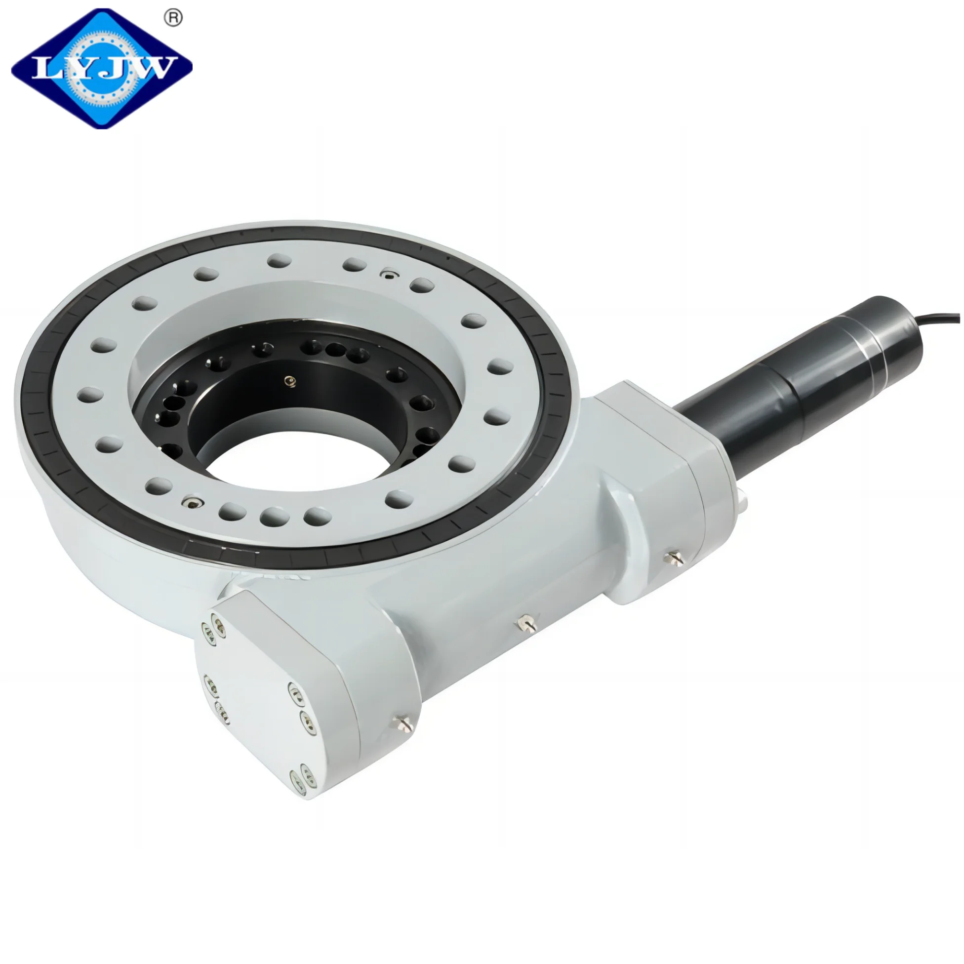 Swing Drive Motor 12V 24V Actuator For Solar Tracker Of LUOYANG JIAWEI SLEWING BEARING