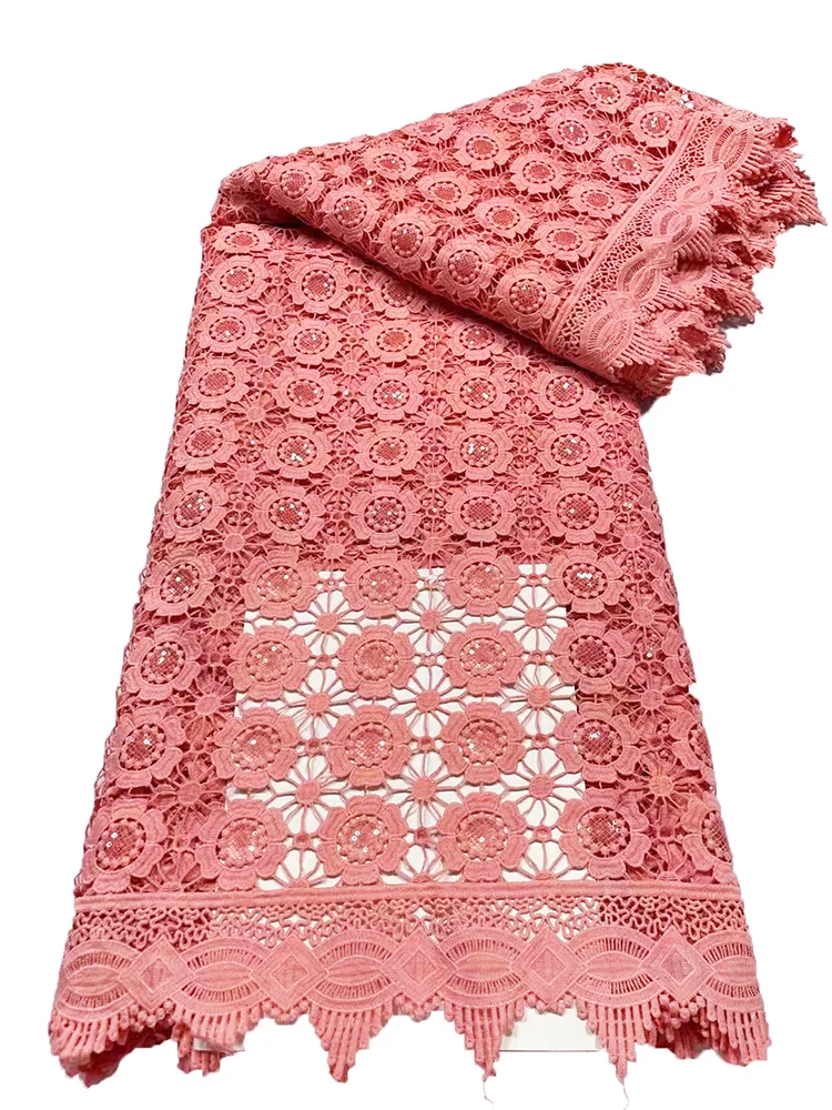 lace fabric factory 2021 bridal african guipure lace fabric embroidery dry lace fabric