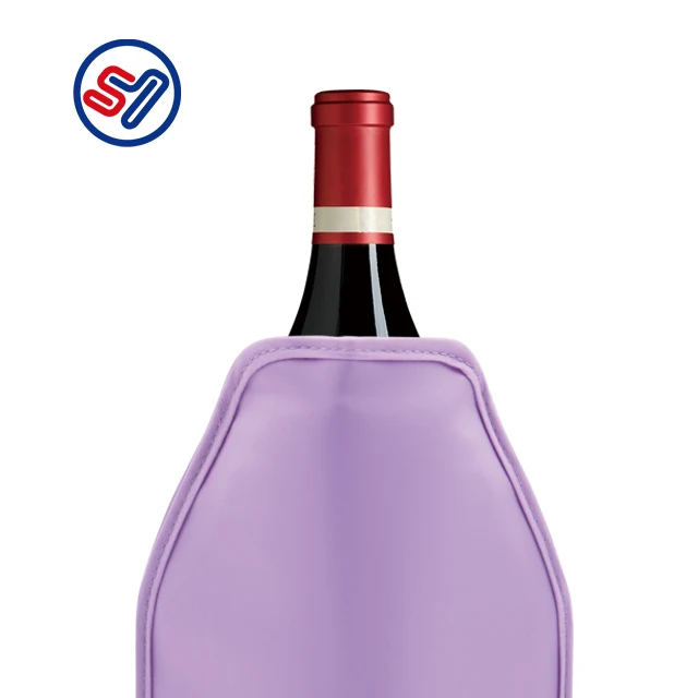 
Excellent delivery gel wine bottle sleeve cooler good seller wine chilling sleeve with elastic band nice experience beer bottle 