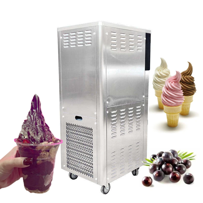 New Industrial 60-70L/H Production Soft Ice Cream Machine For Food Shop
