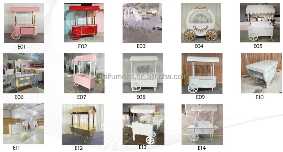 Unique design clear acrylic transparent dessert candy bar cart collapsible rack wedding candy carts for parties prop
