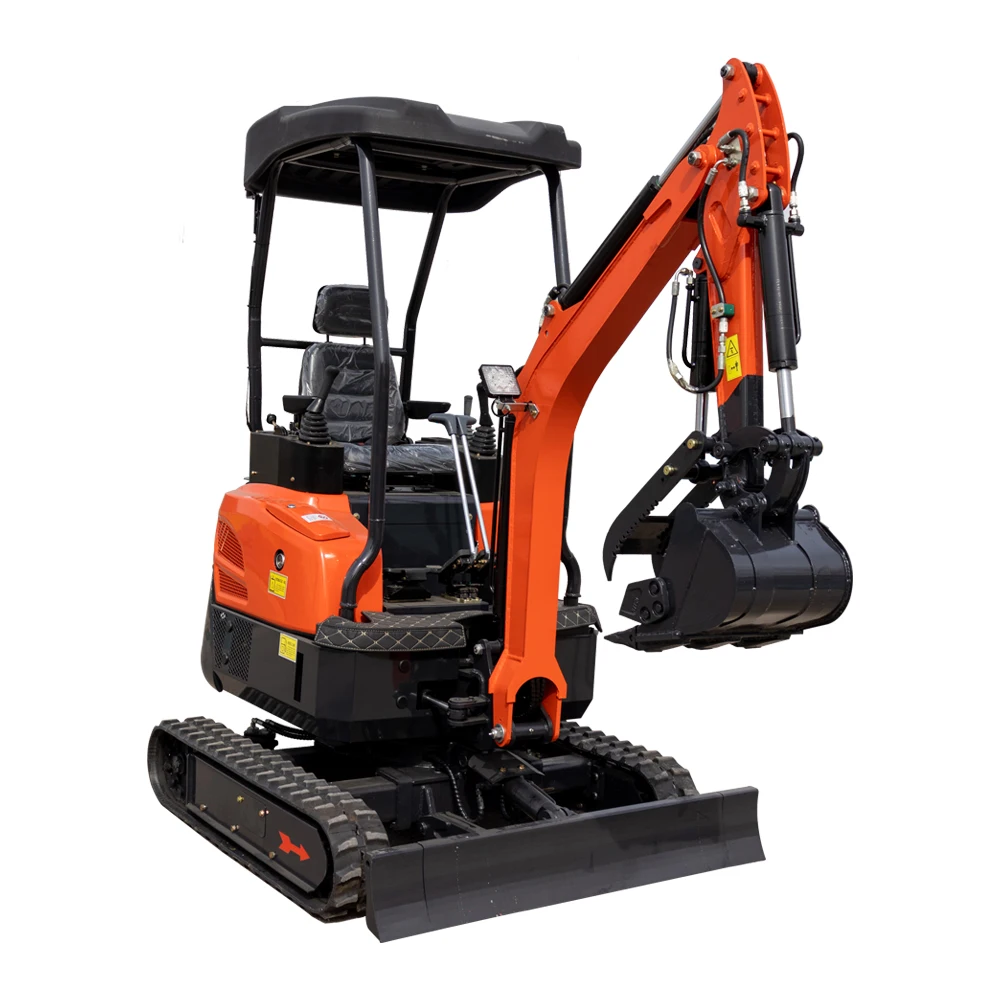 1.8 ton hydraulic mini digger farm bagger excavator 1.8 ton mini digger with roof