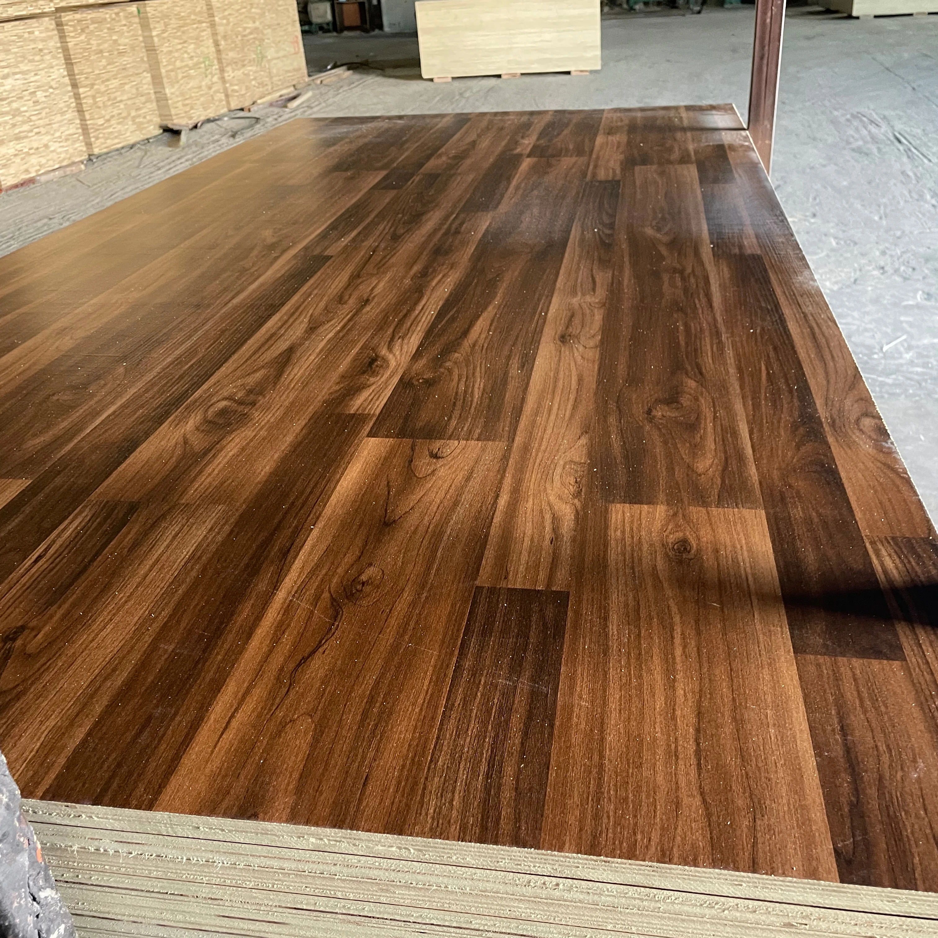 1220*2440mm 15mm E1 Matt White Wood Grain Melamine Mdf for Nigeria Cheap Price