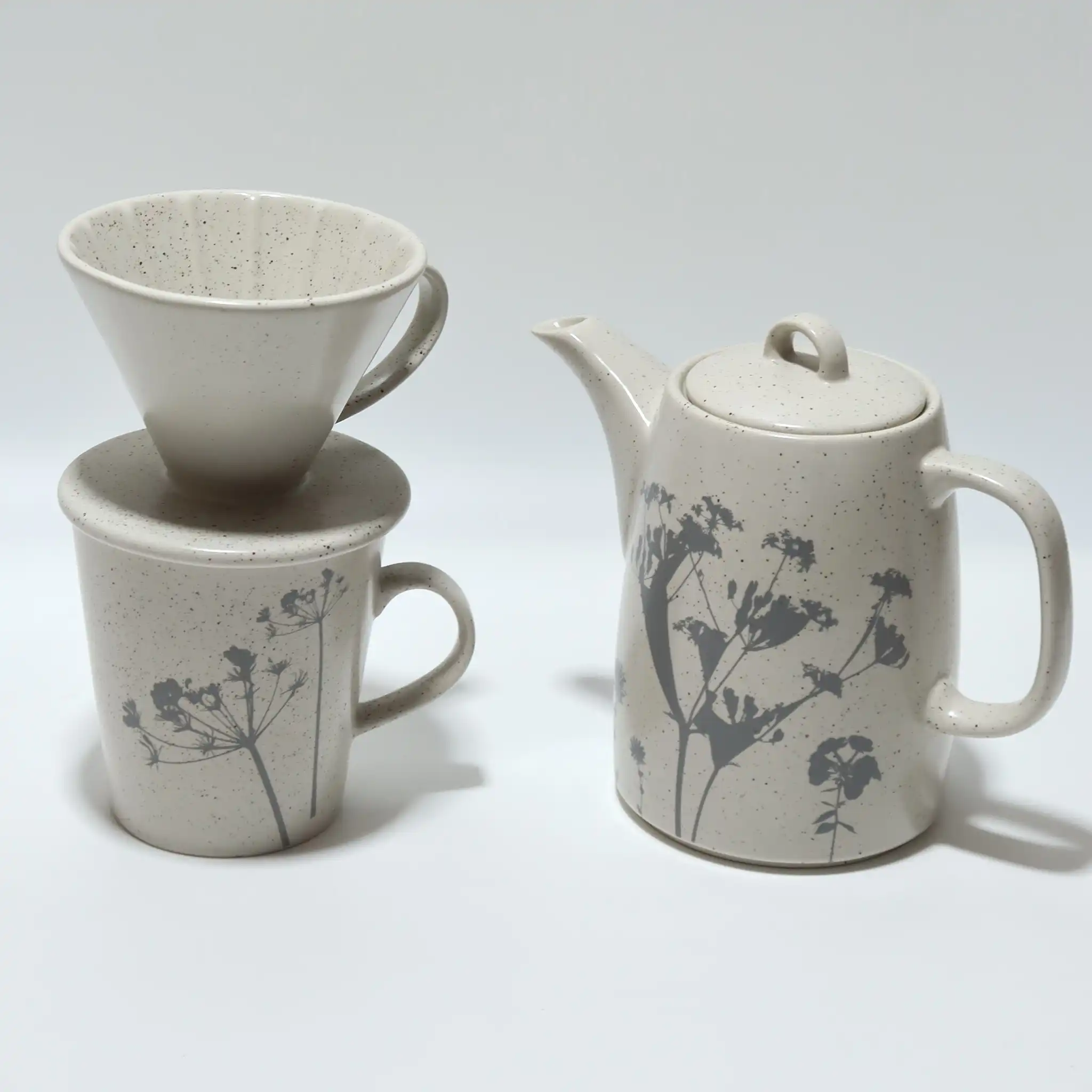 American Style Coffee Filter Pour Over Coffee Maker Custom Ceramic Coffee Dripper and Mug Set for Home & Office