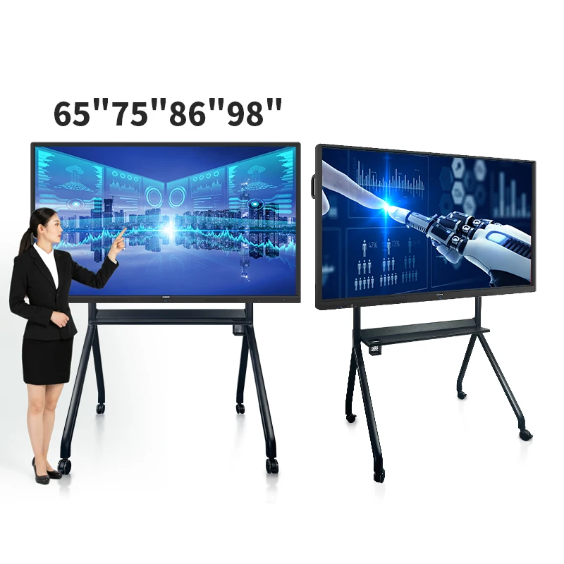 Customize OEM 55 65 75 85 90 100 inch smart TV Touch Screen whiteboard touch screen interactive Smart Board for school teaching