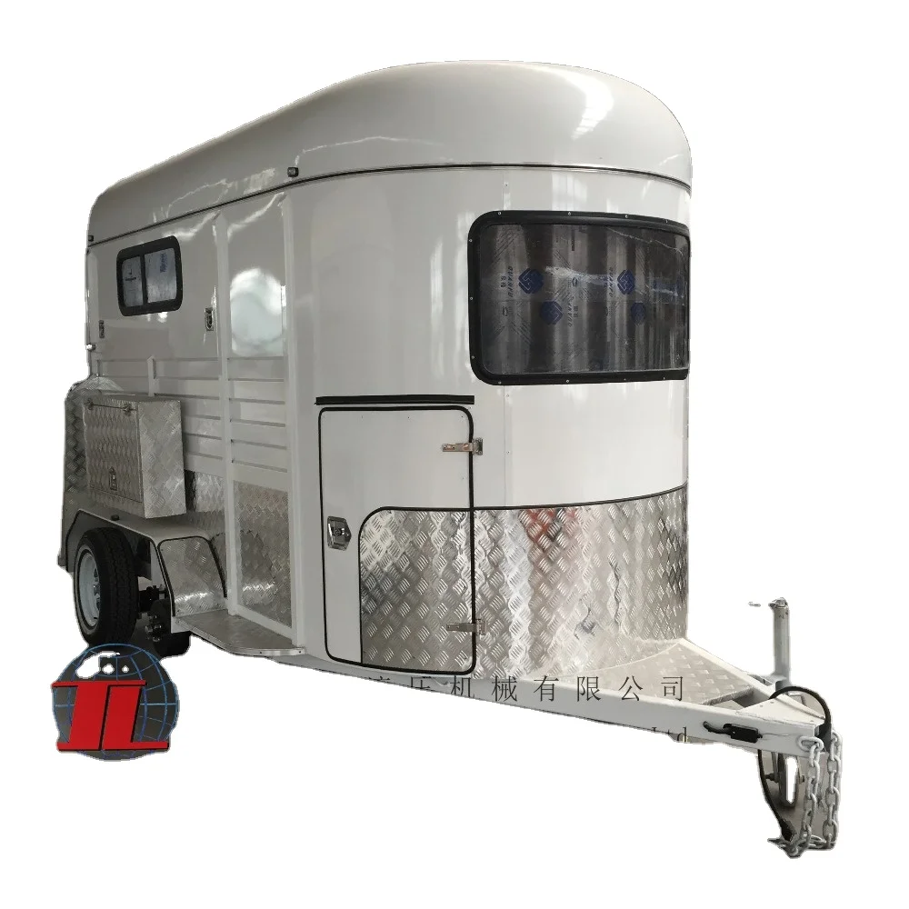 hot 2 horse straight load float with kitchen