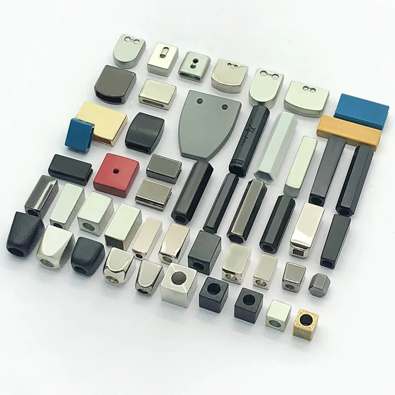 Fashionable silver Cord end mobile phone case adjustment buckle metal cord lock