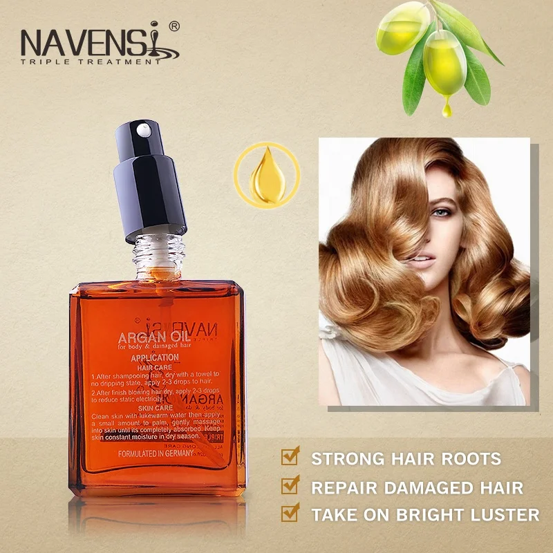 Navensi heat protectant private label hair growth argan oil serum series 30ml from morocco wholesale