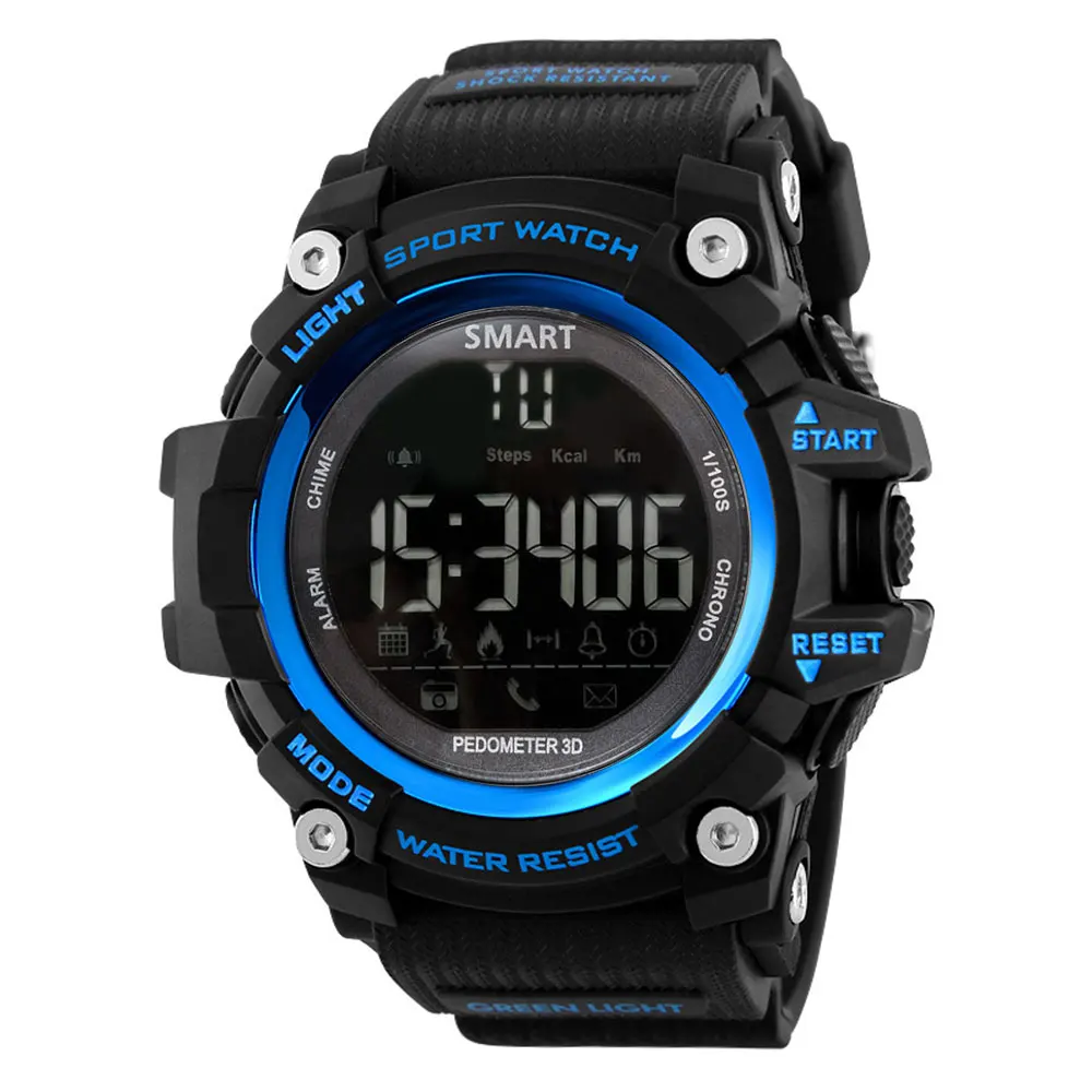 Outdoors athlete waterproof water resistant smart watch manufacturer workout hombre male pedometer bluetooth digital watch
