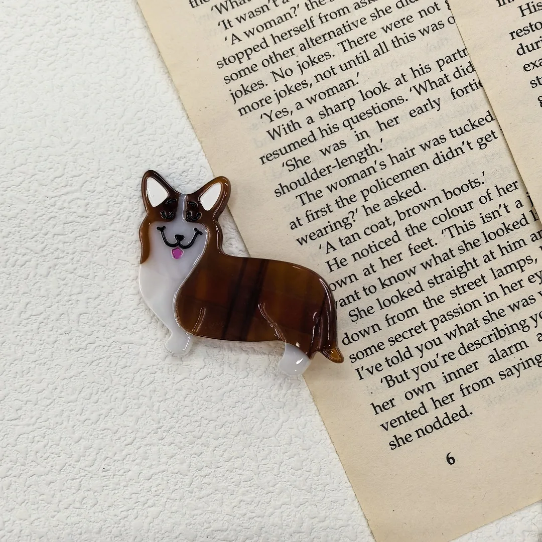 Cartoon Animal Acetate Puppy Duckbill Clip Cute Versatile Hair Bangs Daily Side Clip Hairpin Women Hair Accessories Wholesale