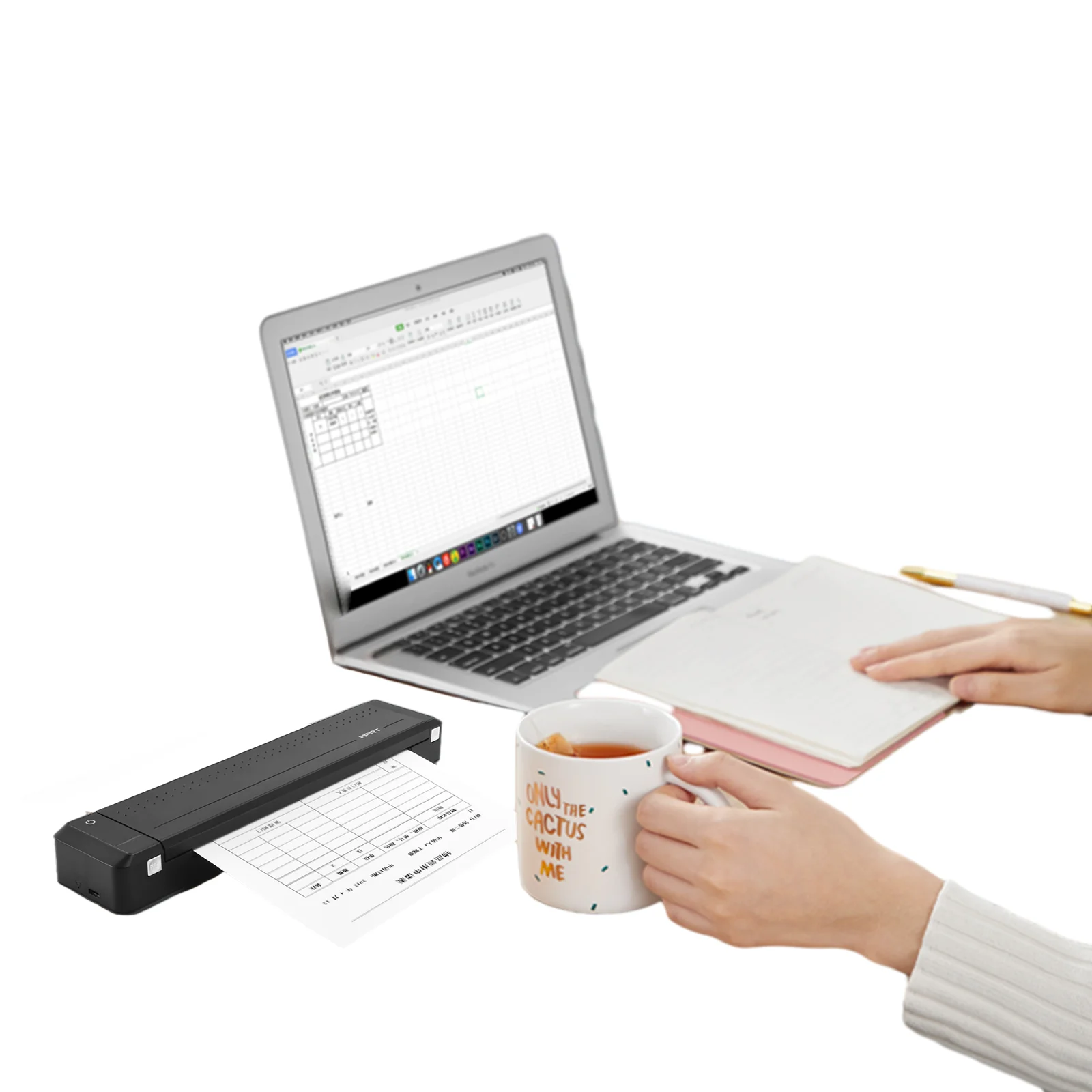 Hprt China Manufacturer Original Portable Mt800 A4 Paper Thermal Transfer Mobile Phone Printer