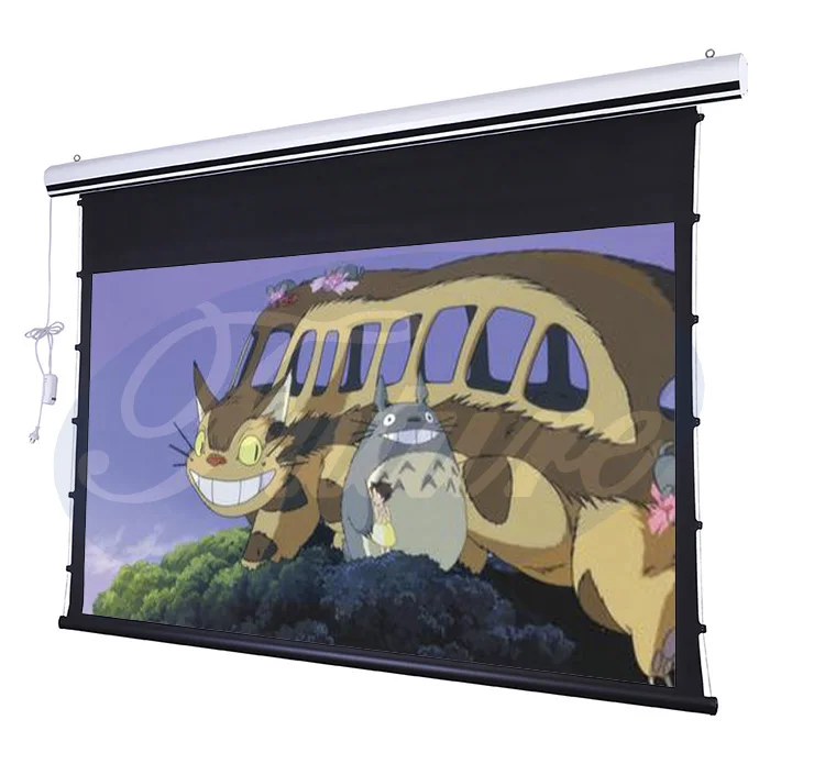 FUTURE BRAND  300inch Electric Tab Tension Projection Screen with Tubular motor