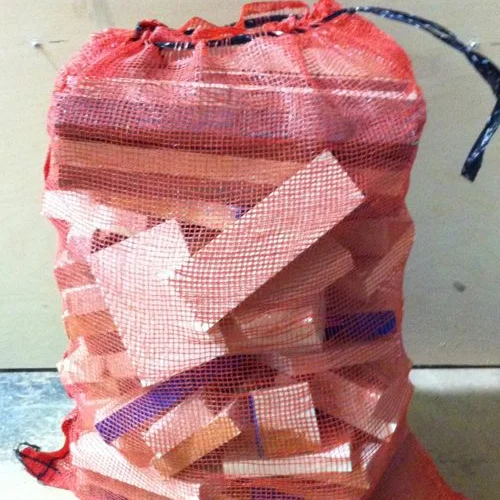Weaving Pe Raschel Leno Mesh Net Bag for Firewood