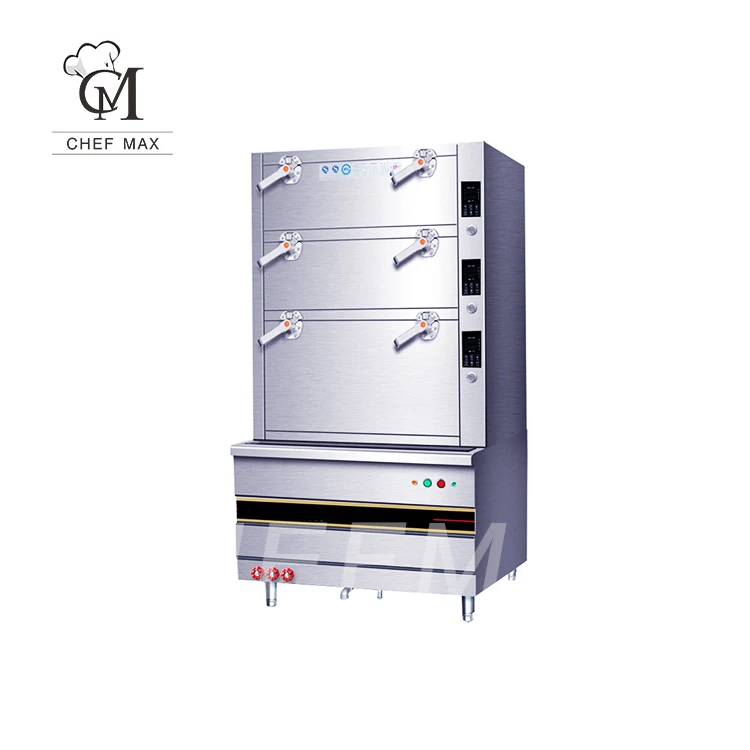 Professional Kitchen Custom Industrial Food Steamer Gas Machine Commercial Electric Gas Steamer Cabinet
