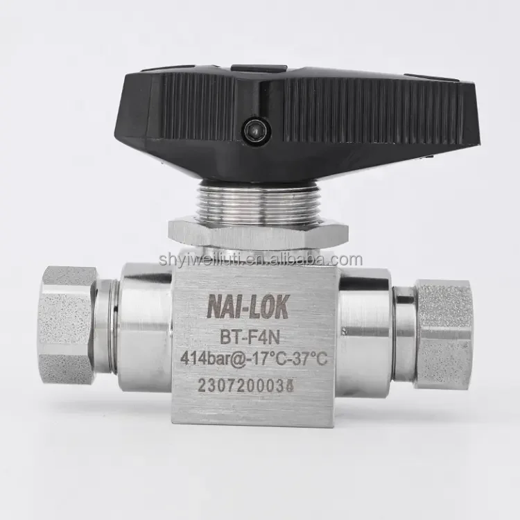 NAI-LOK высокого давления 6000psi 12 мм трубчатый шаровой клапан CNG из нержавеющей стали 316 1 дюймов с внутренней резьбой BSP NPT инструмент