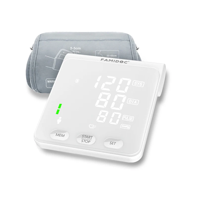 Digital Upper Arm Digital BP Monitor Paired App on Smart Phone Model#fdbp-a4 Electric CE Large LED Display Blood Pressure Device