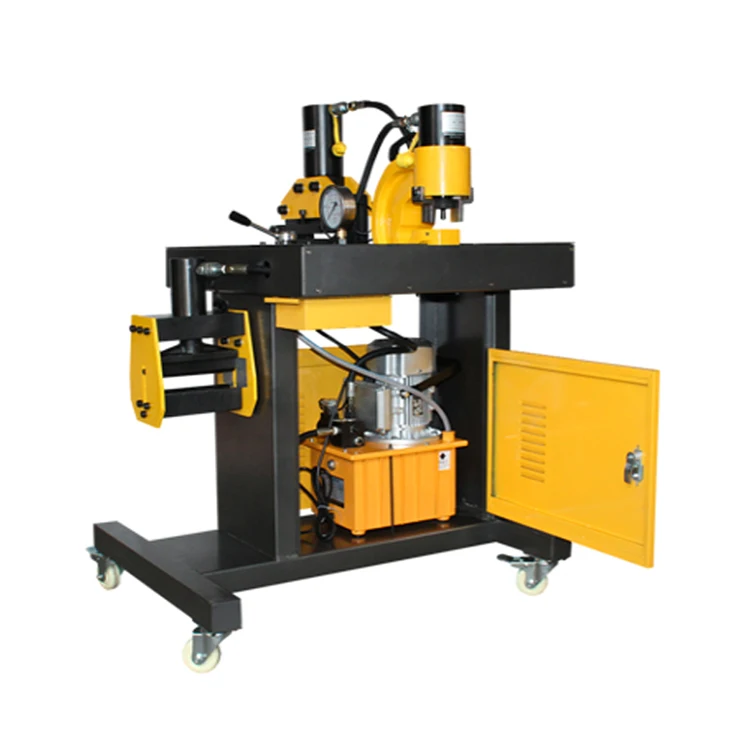 
VHB-200 Multifunction Busbar Processor cutting bending punching 3-in-1 Hydraulic Busbar Processing Machine 