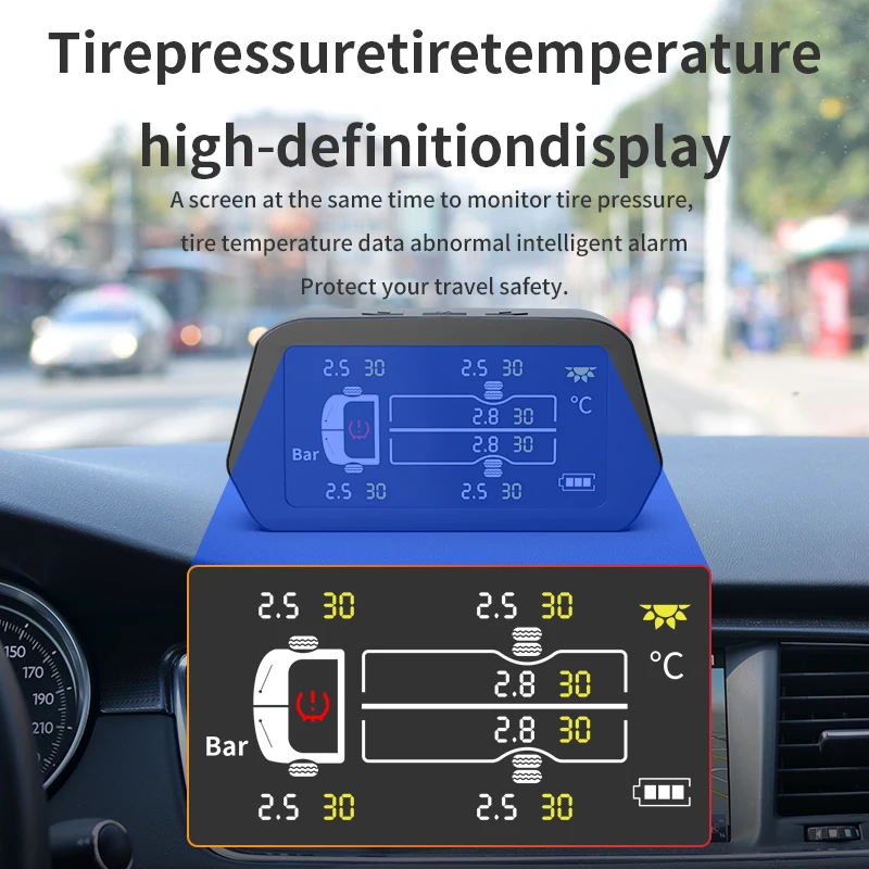 Rugged TPMS for Trucks: Real-Time 6-Wheel Tyre Pressure Monitoring Solution