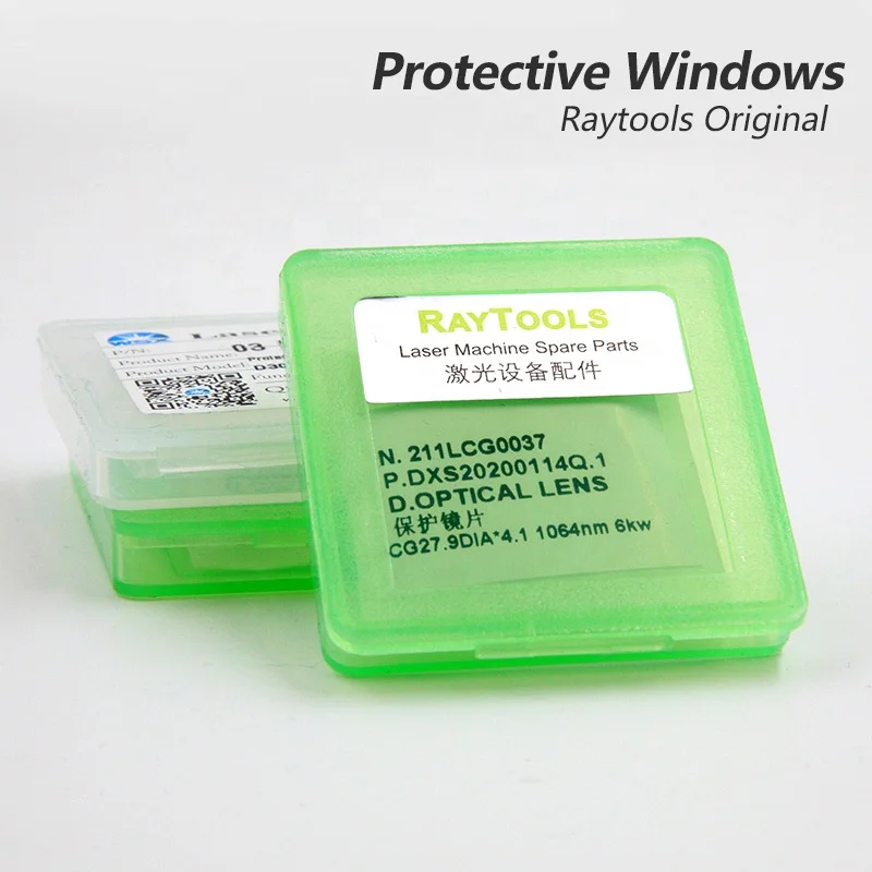 Raytools Optical Lens Original Laser Protective Window 27.9x4.1mm 37x7 0-12KW 38.1x1.6 Laser Protection Lens
