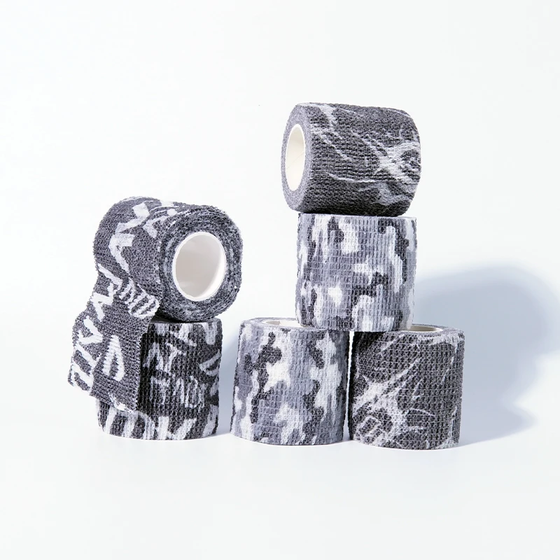 Wholesale Self Adhesive Bandage Wrap Tattoo Grip Cover Protect Elastic Black Grip Tape Tattoo Accessories For Tattoo Machine