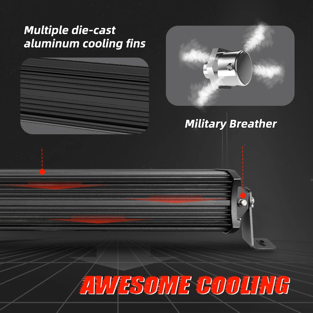 2000M Super Bright Dual Row Spot Flood Beam 22 32 42 52 inch Cars Barra LED Light,Offroad Barra Led 4x4 LED Light Bar