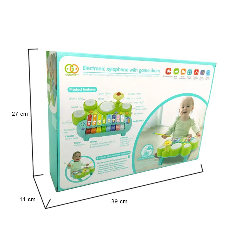 Attractive design Electronic Organ Children Educational Piano Keyboard Toy Drum Set Musical Xylophone Toy