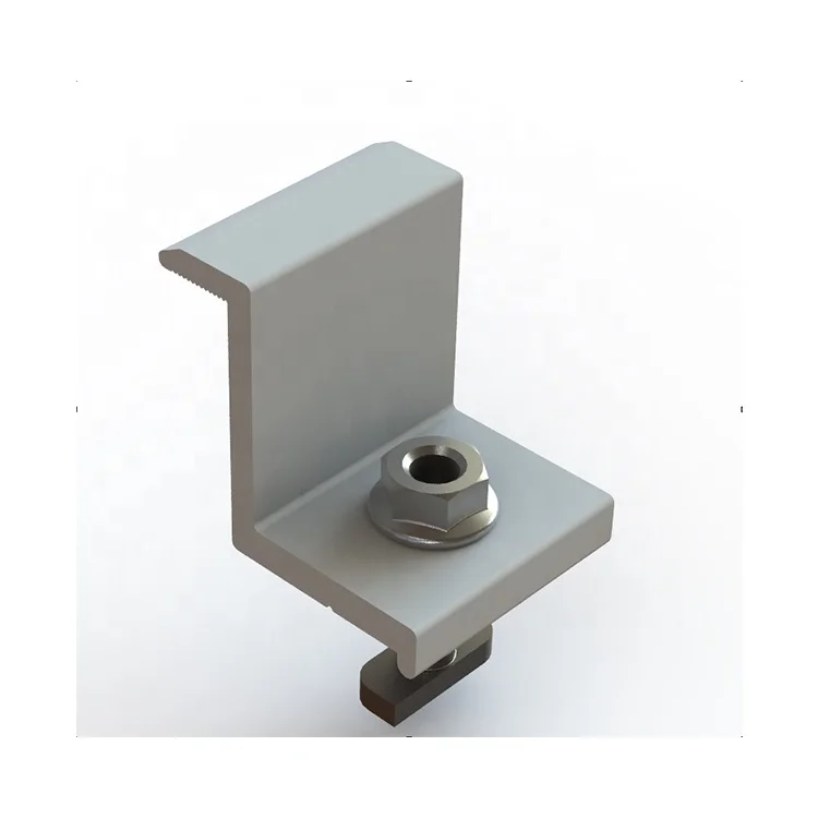 China Factory Aluminium Mid End Clamp for Solar Panel Mounting Brackets