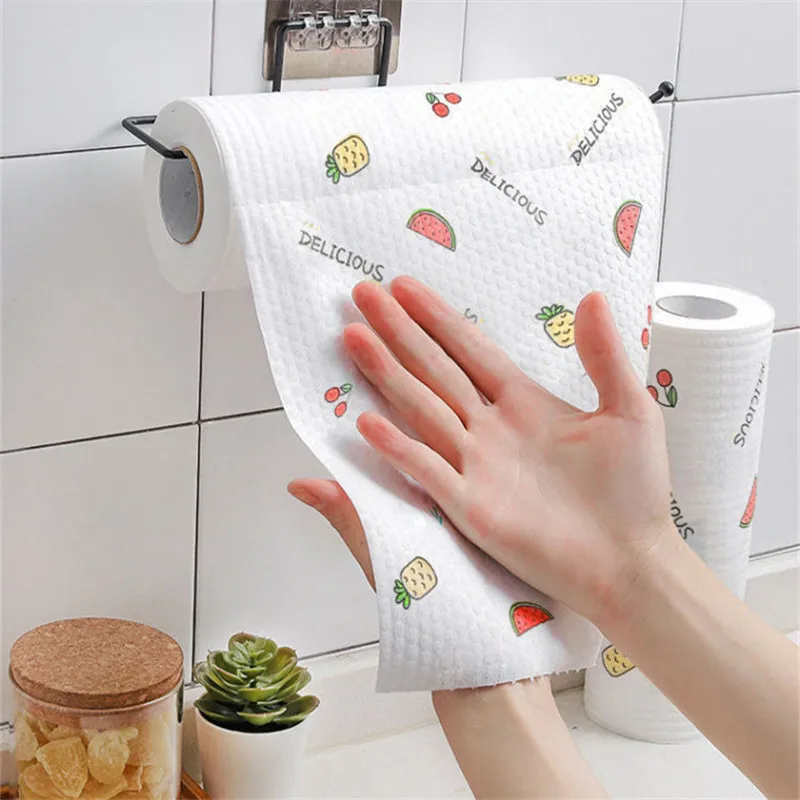 Lazy rag wet and dry household cleaning supplies wholesale  disposable kitchen towels dishcloth wipe rag