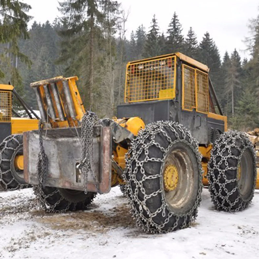Factory Sale Heavy Duty Forestry Tire Protection Snow Chain Skidder Wheel Track Chain For Truck